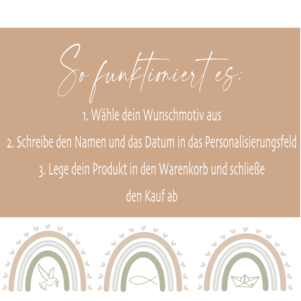 Personalisierte Spardose zur Taufe aus Bambus – Individuelles Taufgeschenk mit Gravur