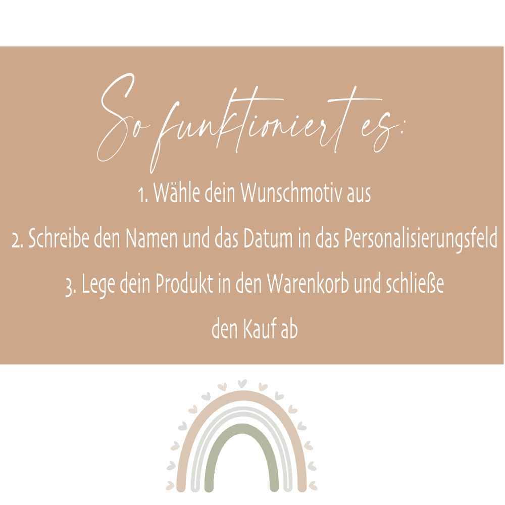 Personalisierte Spardose zur Jugendweihe mit Bambusdeckel – Keramik Sparbüchse mit Namen & Datum – Geldgeschenk Boho Regenbogen – 4 Motive zur Auswahl