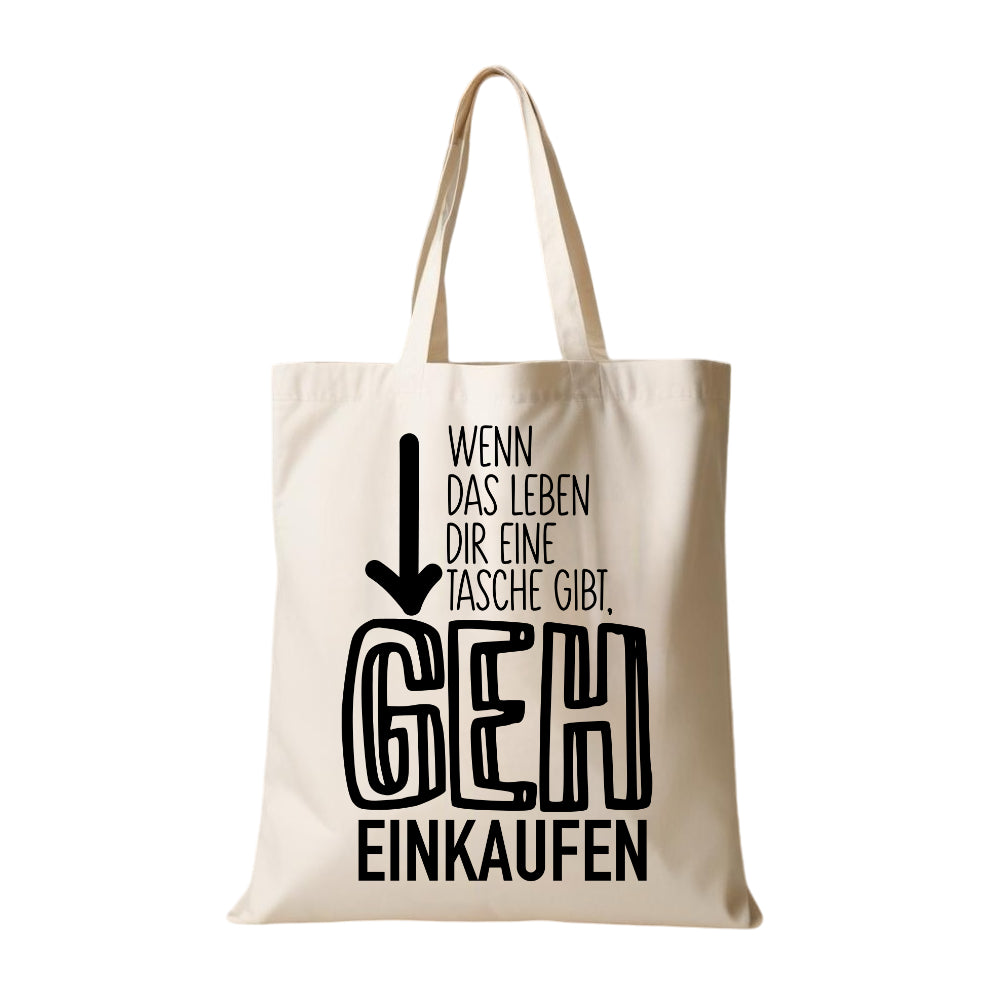 Einkaufstasche Stofftasche Einkaufen Statement Stoffbeutel