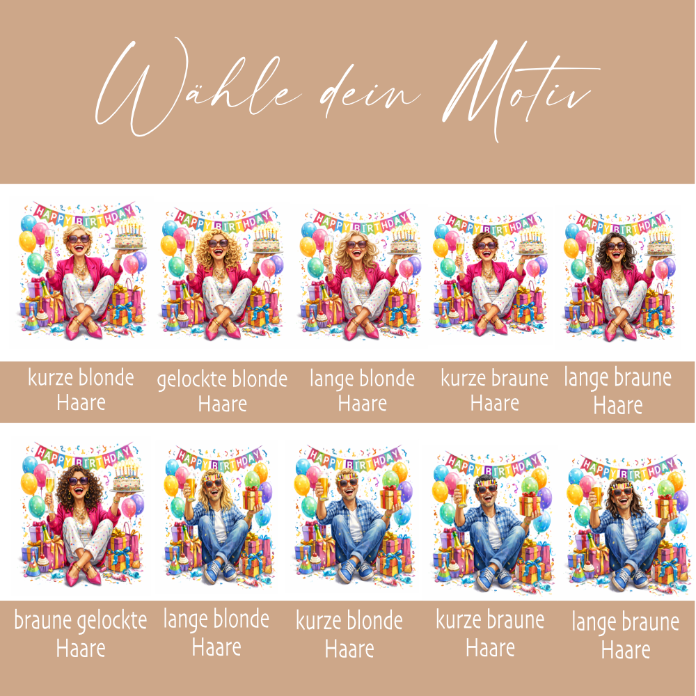 Personalisierte Geburtstags-Tasse mit Name – Lustiges Geschenk für Frauen & Männer
