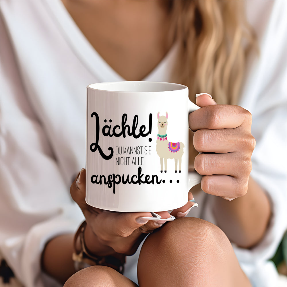 Lama Tasse mit Spruch