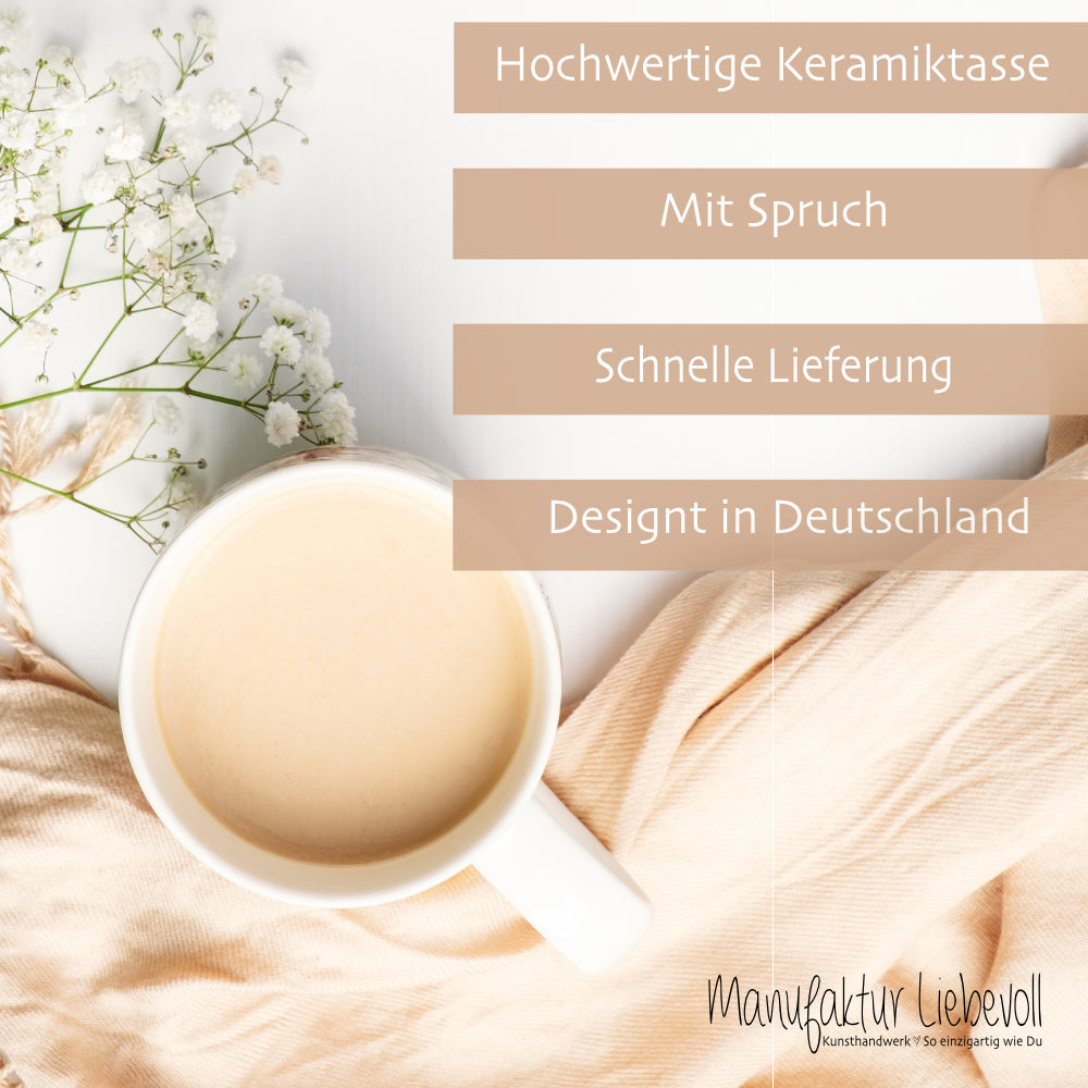 Tasse "Lächle! Du kannst sie nicht alle anspucken"