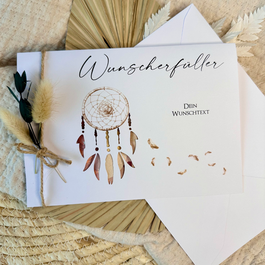 Wunscherfüller Gutschein Geld Geschenk mit Wunschtext