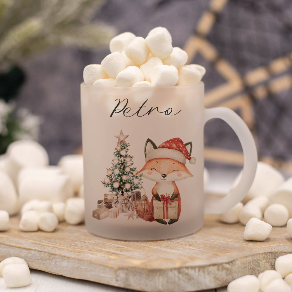 Weihnachten Personalisierte Tassen Weihnachtstasse mit Namen Weihnachtsgeschenk Glühweintasse Punsch Nikolaus Glastasse Manufaktur Liebevoll Große