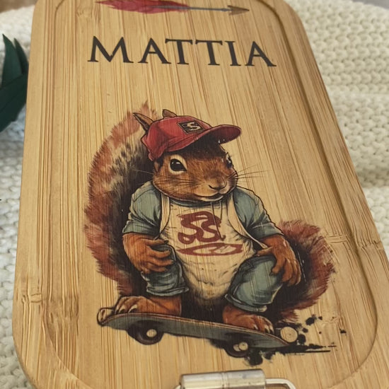Brotdose Eichhörnchen mit Namen für Kinder und Jugendliche für Schule