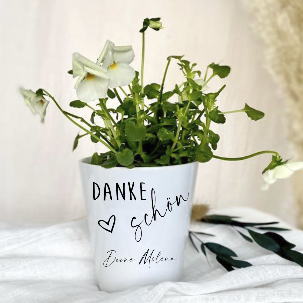 Keramik-Sukkulententopf Mit Bambus-Untersetzer - 'Thank You For Helping Me Grow' Als Dankeschön-Geschenk Für Lehrer