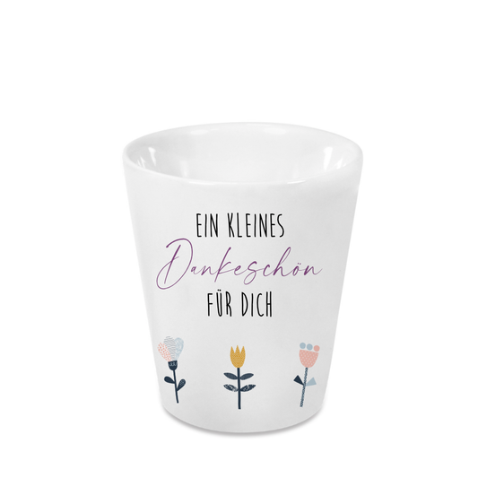 Blumentopf Kleines Dankeschön Geschenkidee für Frauen