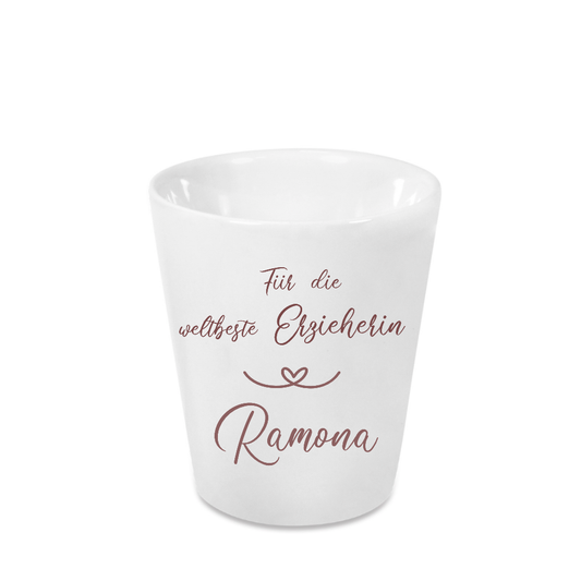 Blumentopf Erzieherin mit Namen Abschiedsgeschenk Kind