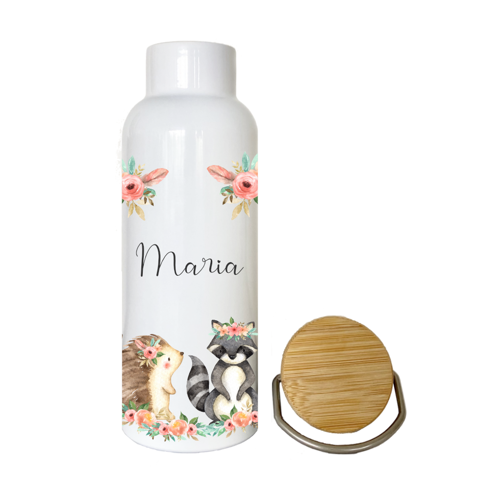 Trinkflasche Bambus Mädchen Personalisiert 