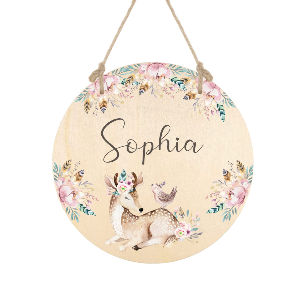 Geburtstafel aus Holz zur Geburt und Taufe mit Namen | Besondere Geschenkidee zur Geburt u. Taufe | Liebevolle Dekoration für das Babyzimmer | 4 Varianten zur Auswahl