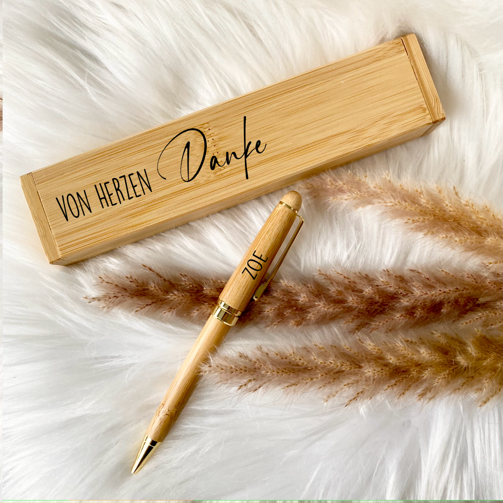 Kugelschreiber Set mit Namen als Dankeschön