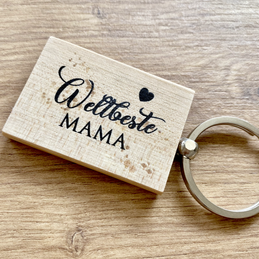 Geschenk Schlüsselanhänger Weltbeste Mama