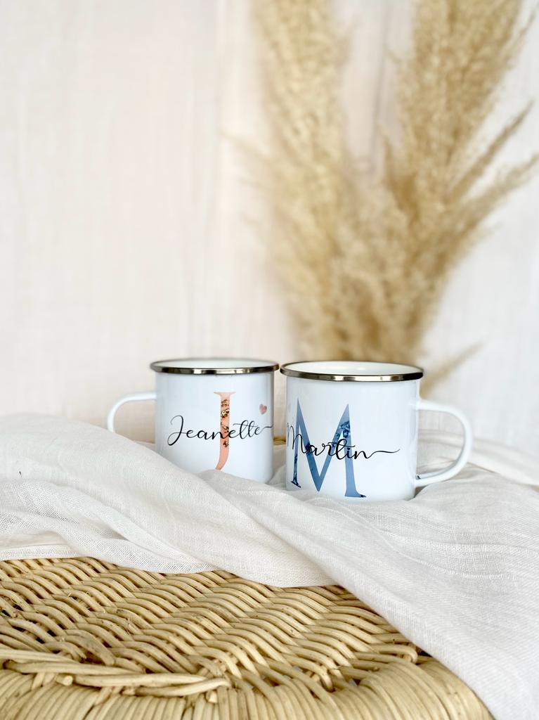 Tasse Buchstabe Geschenk Name