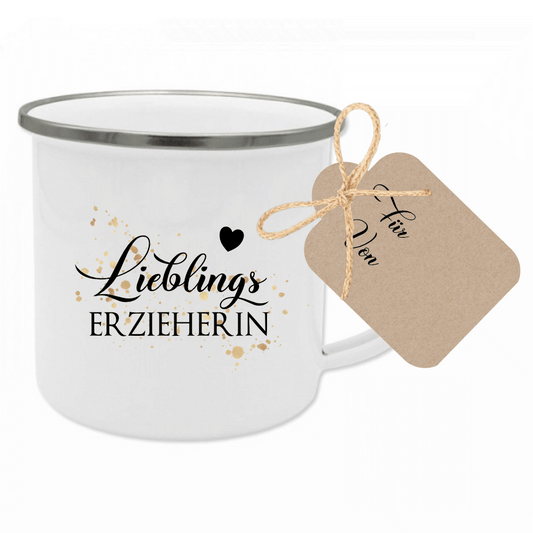 Tasse für die Lieblingserzieherin | Besondere Geschenkidee für die Erzieherin als Dankeschön | 12 Motivvarianten zur Auswahl