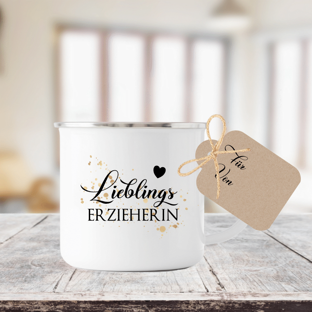 Tasse für die Lieblingserzieherin | Besondere Geschenkidee für die Erzieherin als Dankeschön | 12 Motivvarianten zur Auswahl