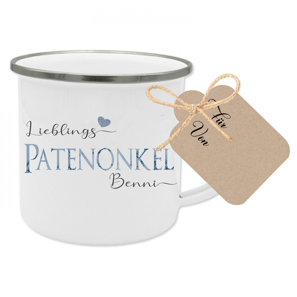 Tasse für den Patenonkel | Personalisiertes Geschenk mit Namen | 3 Produktvarianten zur Auswahl