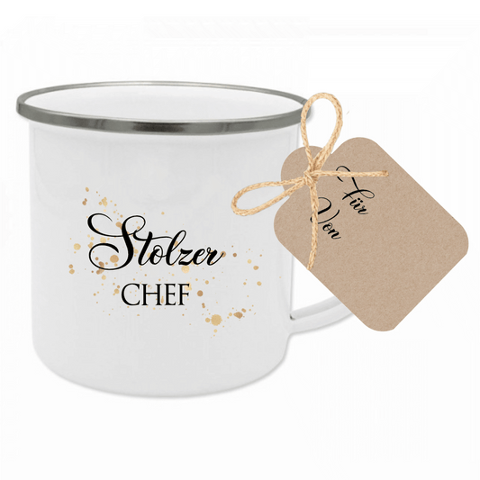 Originelle Tasse für den Chef | Schönes Tassengeschenk mit Motiv "Stolzer Chef" | 12 Motivvarianten zur Auswahl