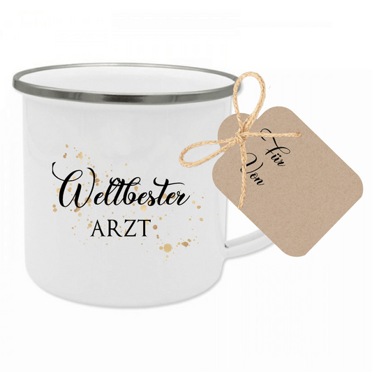 Tassengeschenk "Weltbester Arzt | Wertschätzendes Dankeschön u. tolles Geschenk um Danke zu sagen | 12 Motivvarianten zur Auswahl