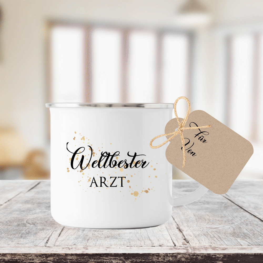 Tassengeschenk "Weltbester Arzt | Wertschätzendes Dankeschön u. tolles Geschenk um Danke zu sagen | 12 Motivvarianten zur Auswahl