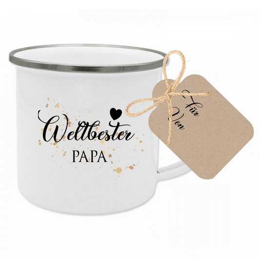 Tassengeschenk für den Papa | Besonderes Geschenk für Väter | Tasse mit Motiv "Weltbester Papa" | 12 Motivvarianten zur Auswahl