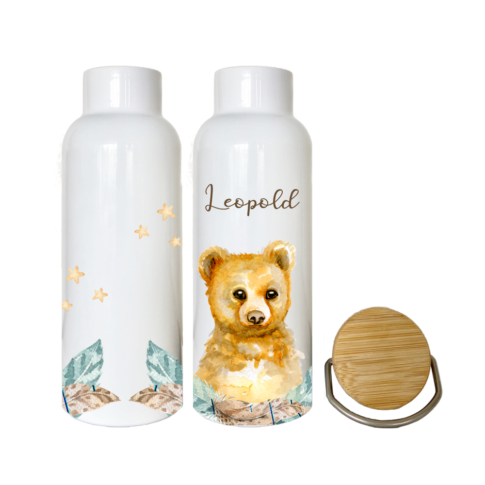 Personalisierte Kindertrinkflasche Hase für Mädchen – Manufaktur Liebevoll