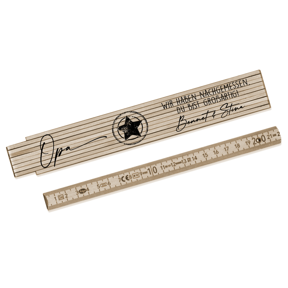 Zollstock Personalisiert Opa Geschenk Enkelkind