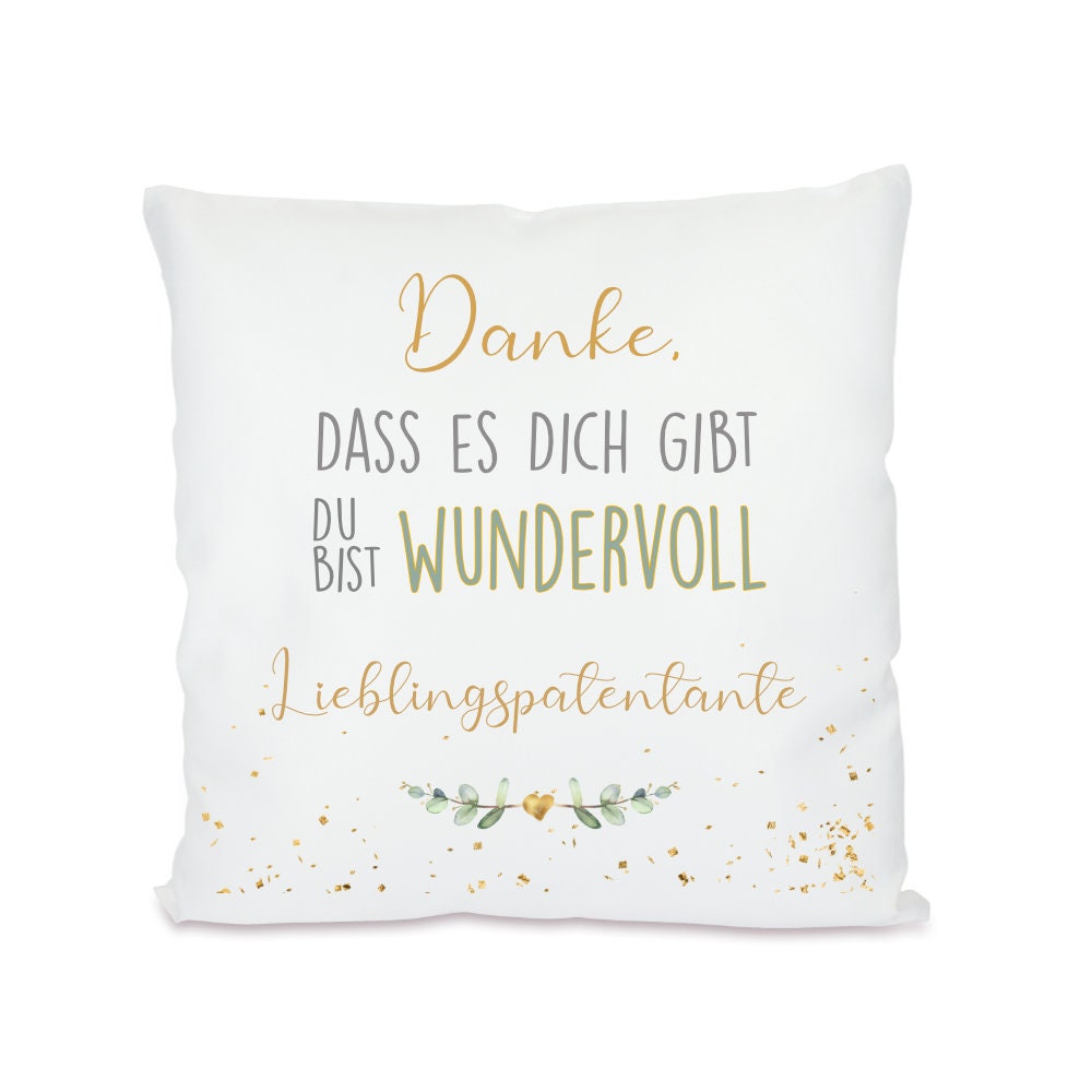 Kissen mit Spruch für das "Schwesterherz" | Originelles Geschenk für die Schwester | 8 Motivvarianten zur Auswahl