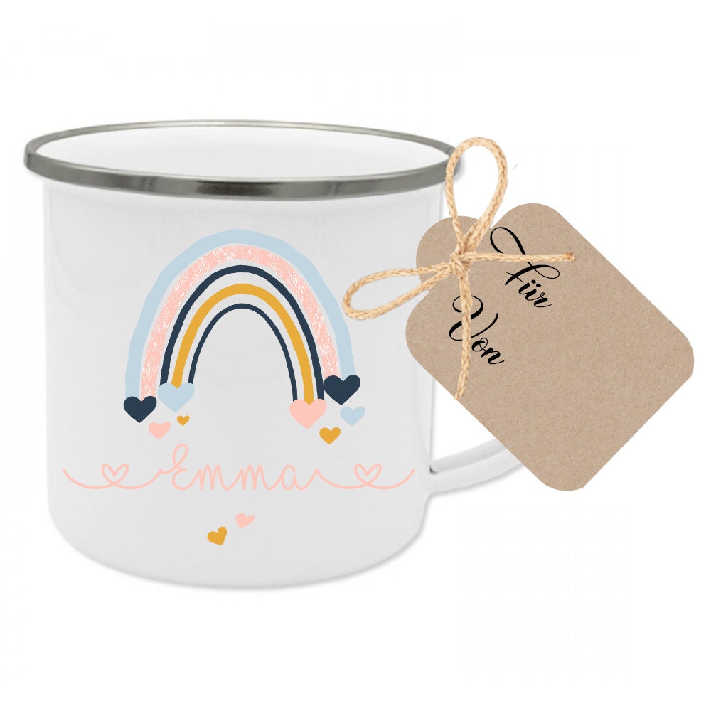 Personalisierte Kindertasse mit Namen, Geschenkidee – Manufaktur Liebevoll