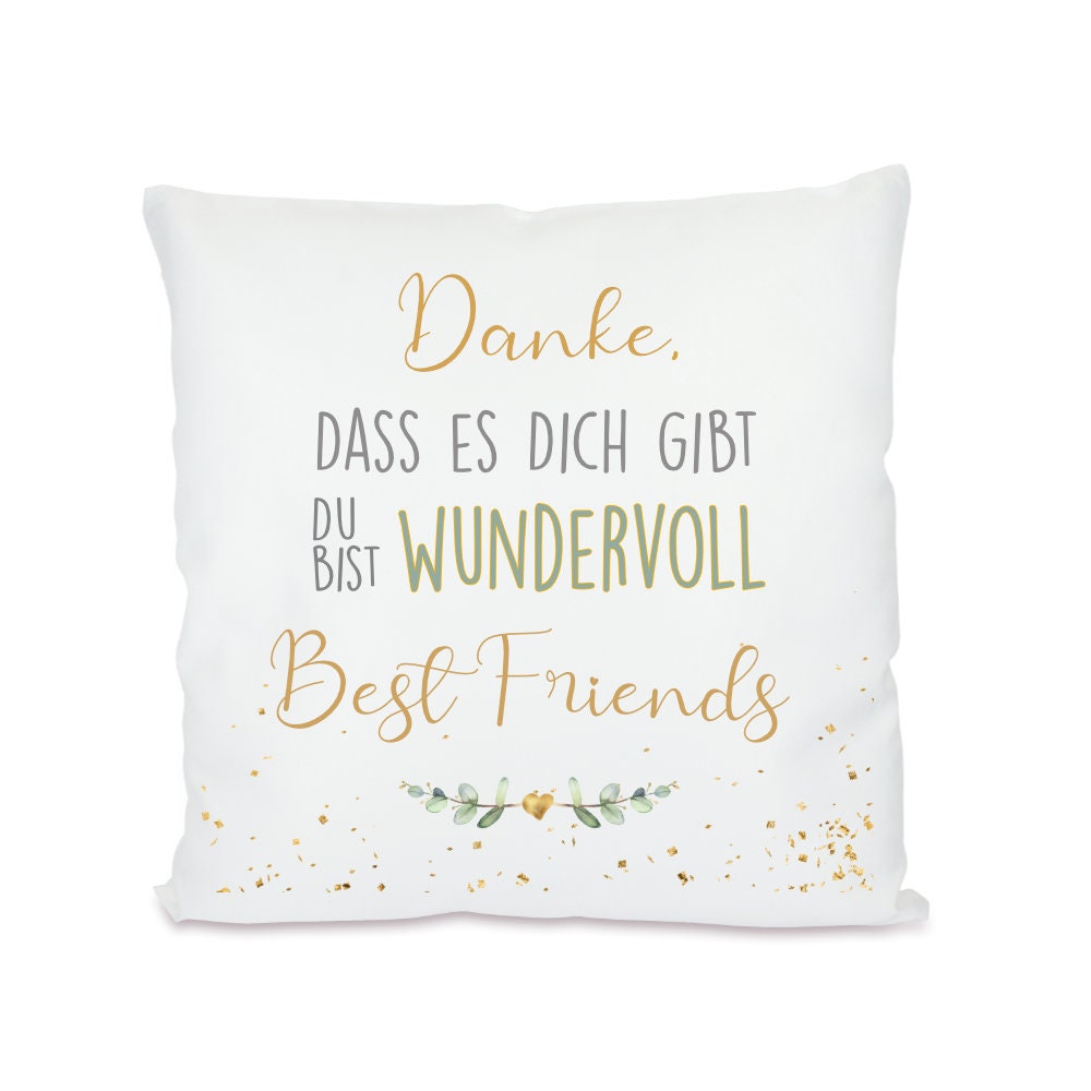 Inspirierender Kissenbezug 'Mutiger Als Du Glaubst' – Persönliches Geschenk Für Schwester Oder Freundin