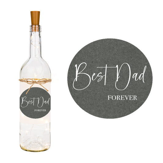 Flaschenlicht "Best Dad forever" | Perfektes Geschenk für coole Väter | Originielle Geschenkidee für den Papa | 3 Produktvarianten zur Auswahl