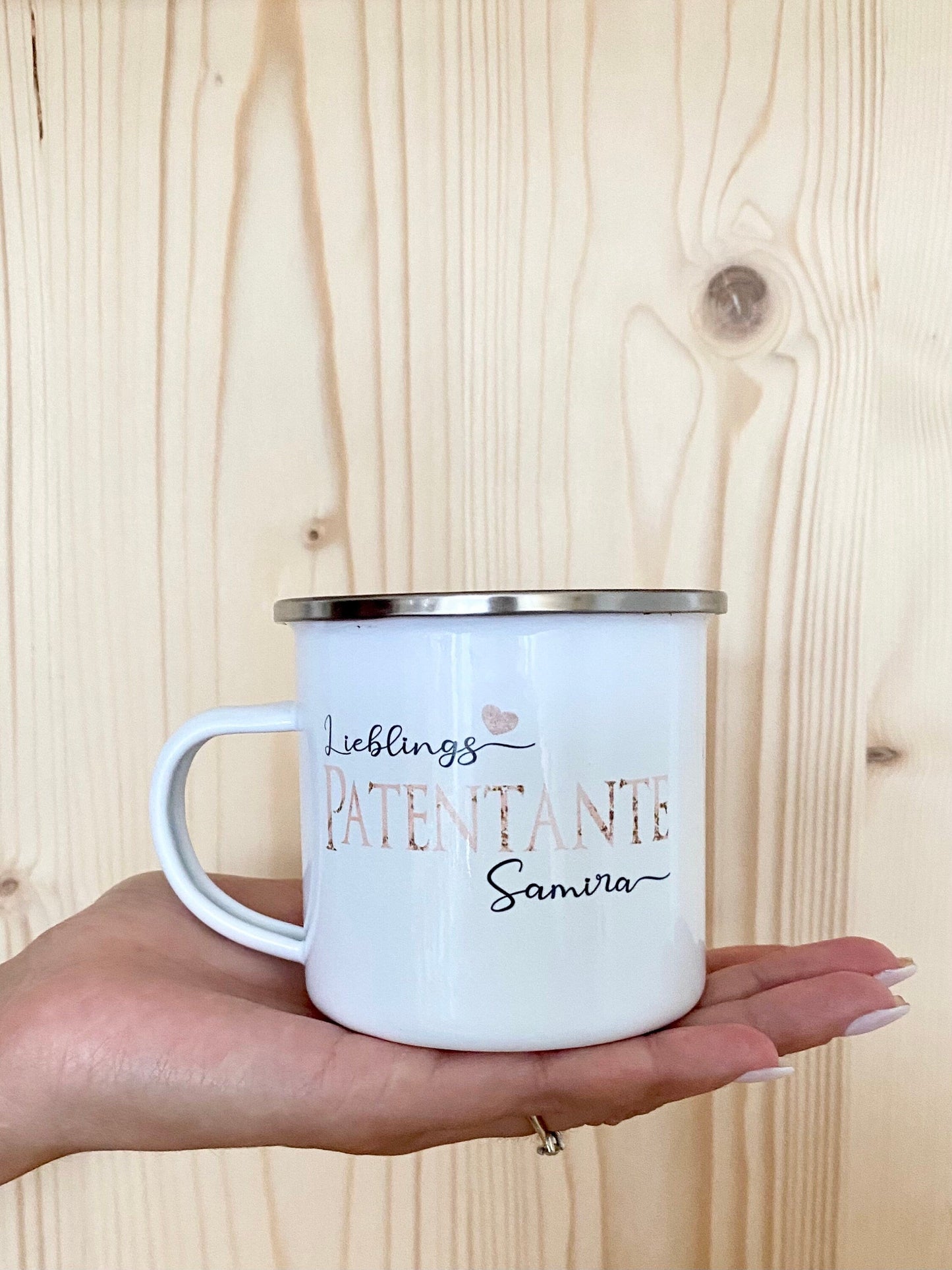 Tasse für die Patentante | Personalisiertes Geschenk mit Namen | 3 Produktvarianten zur Auswahl